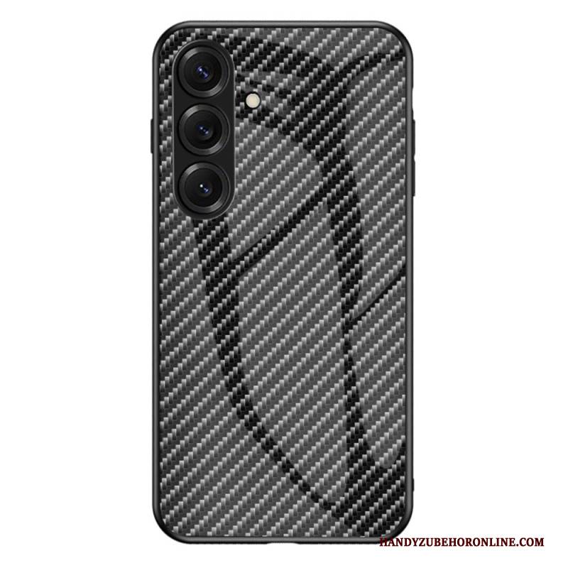 Hülle Für Samsung Galaxy S26 Gehärtetes Glas Aus Carbonfaser
