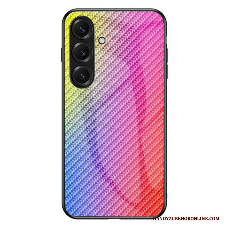 Hülle Für Samsung Galaxy S26 Gehärtetes Glas Aus Carbonfaser