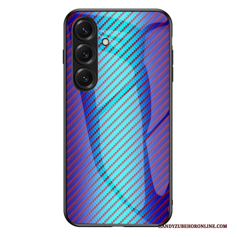 Hülle Für Samsung Galaxy S26 Gehärtetes Glas Aus Carbonfaser