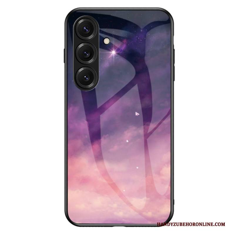 Hülle Für Samsung Galaxy S26 Plus Gehärtetes Glas Mit Sternenhimmel-optik