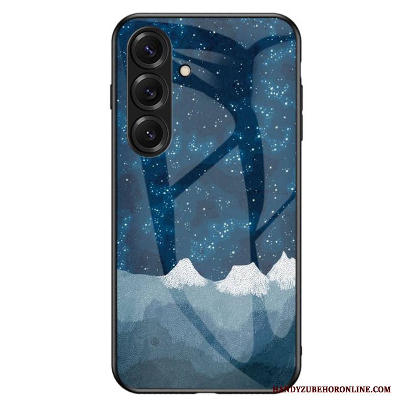 Hülle Für Samsung Galaxy S26 Plus Gehärtetes Glas Mit Sternenhimmel-optik