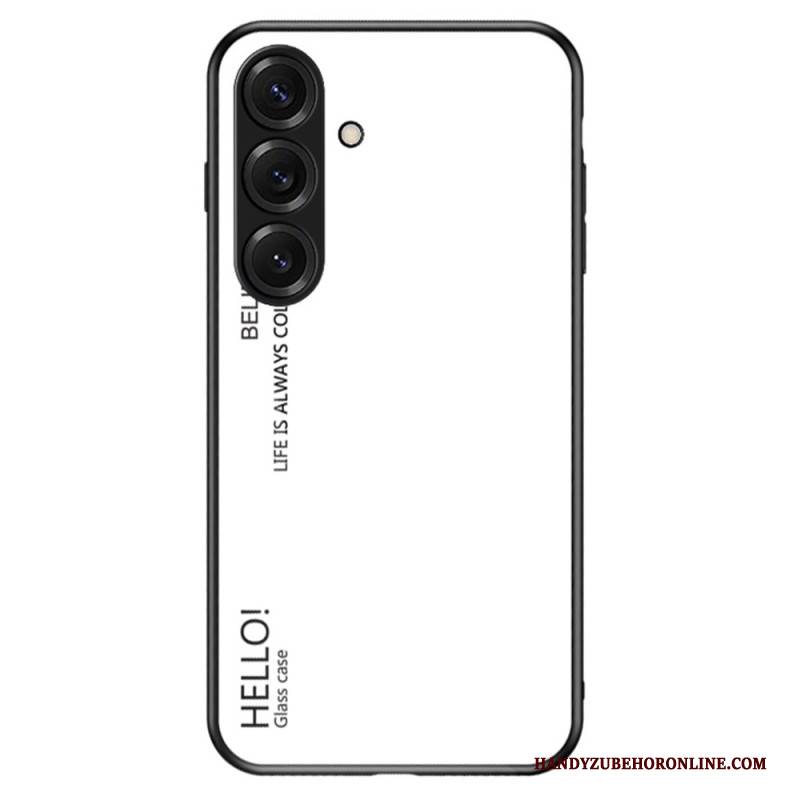 Hülle Für Samsung Galaxy S26 Plus Gehärtetes Glas „hallo“