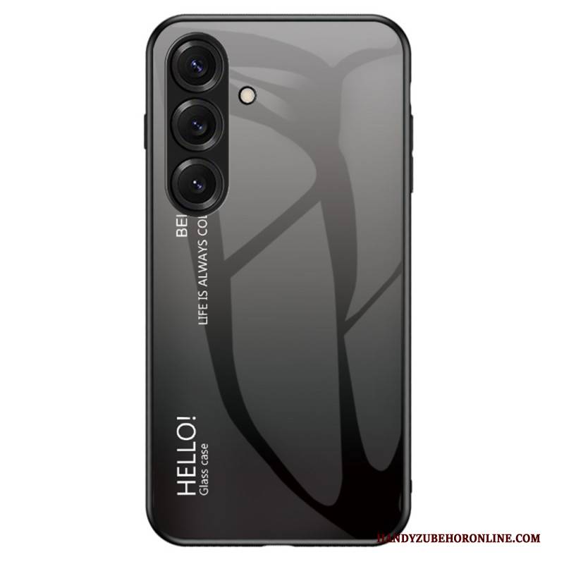 Hülle Für Samsung Galaxy S26 Plus Gehärtetes Glas „hallo“