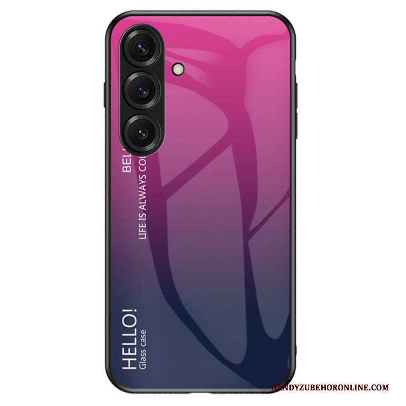 Hülle Für Samsung Galaxy S26 Plus Gehärtetes Glas „hallo“
