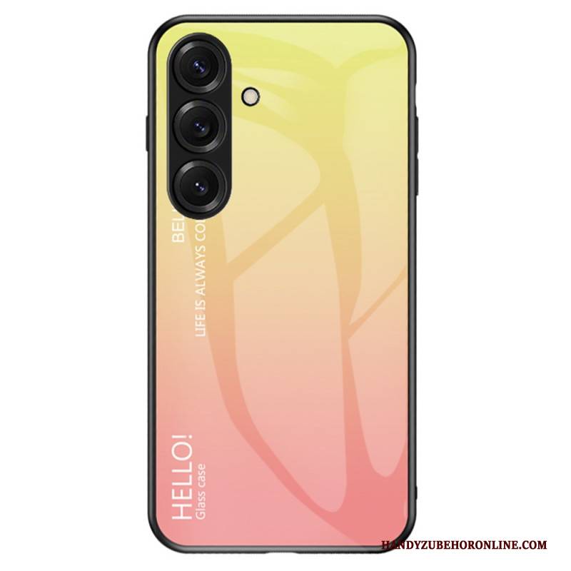 Hülle Für Samsung Galaxy S26 Plus Gehärtetes Glas „hallo“