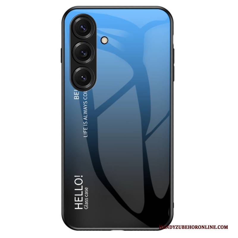Hülle Für Samsung Galaxy S26 Plus Gehärtetes Glas „hallo“