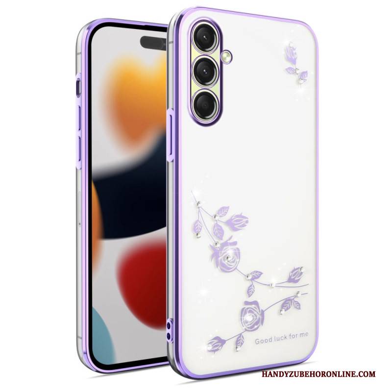 Hülle Für Samsung Galaxy S26 Strasssteine Und Blumen (kadem)