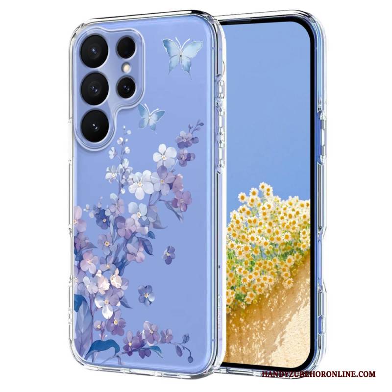 Hülle Für Samsung Galaxy S26 Ultra Schmetterlinge Und Blumen
