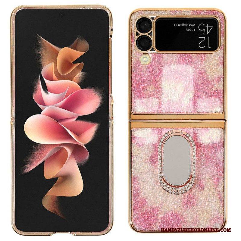Hülle Für Samsung Galaxy Z Flip 3 5G Flip Case Ausgefallene Steine Mit Ringunterstützung