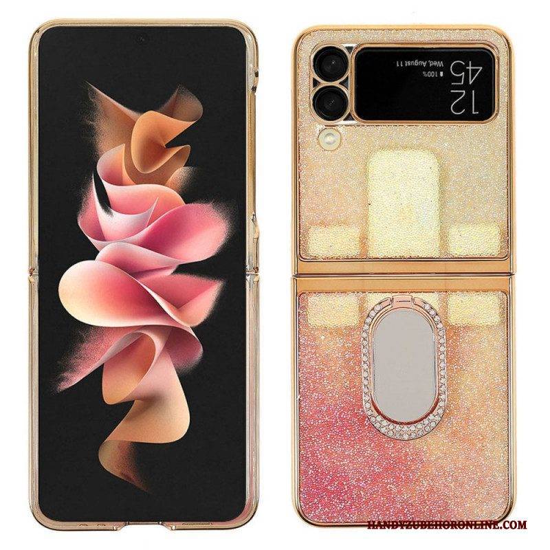 Hülle Für Samsung Galaxy Z Flip 3 5G Flip Case Ausgefallene Steine Mit Ringunterstützung