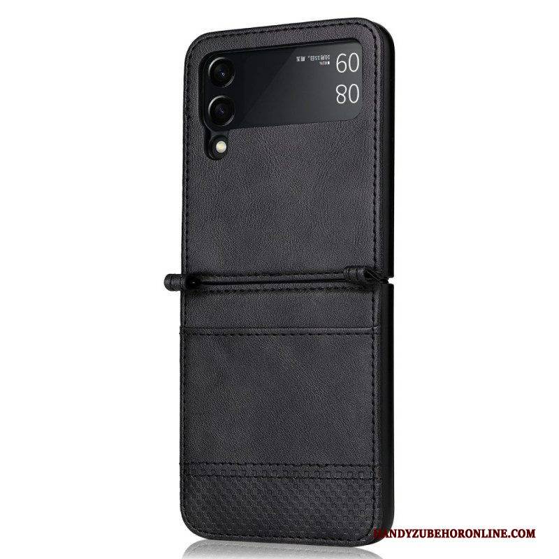 Hülle Für Samsung Galaxy Z Flip 3 5G Flip Case Kartenetui Im Vintage-lederstil