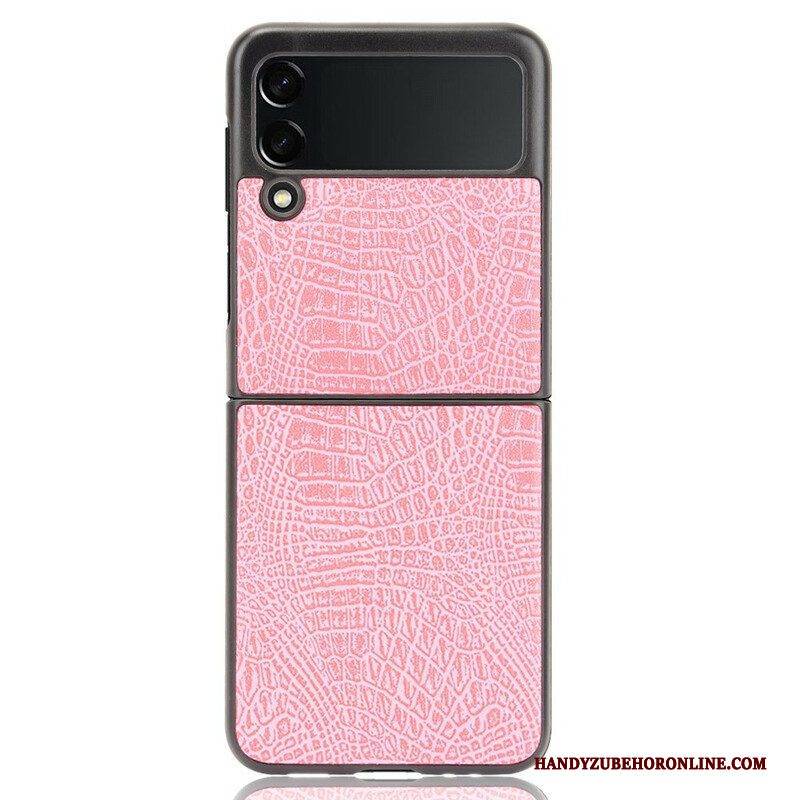 Hülle Für Samsung Galaxy Z Flip 3 5G Flip Case Krokodilhaut-effekt