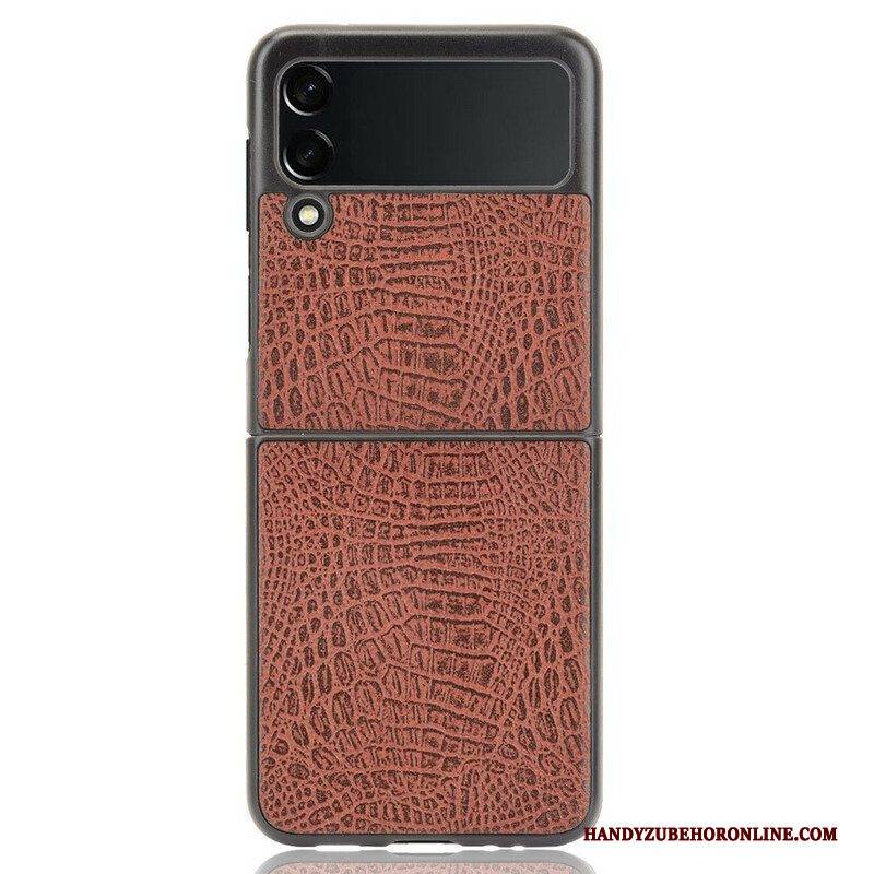 Hülle Für Samsung Galaxy Z Flip 3 5G Flip Case Krokodilhaut-effekt