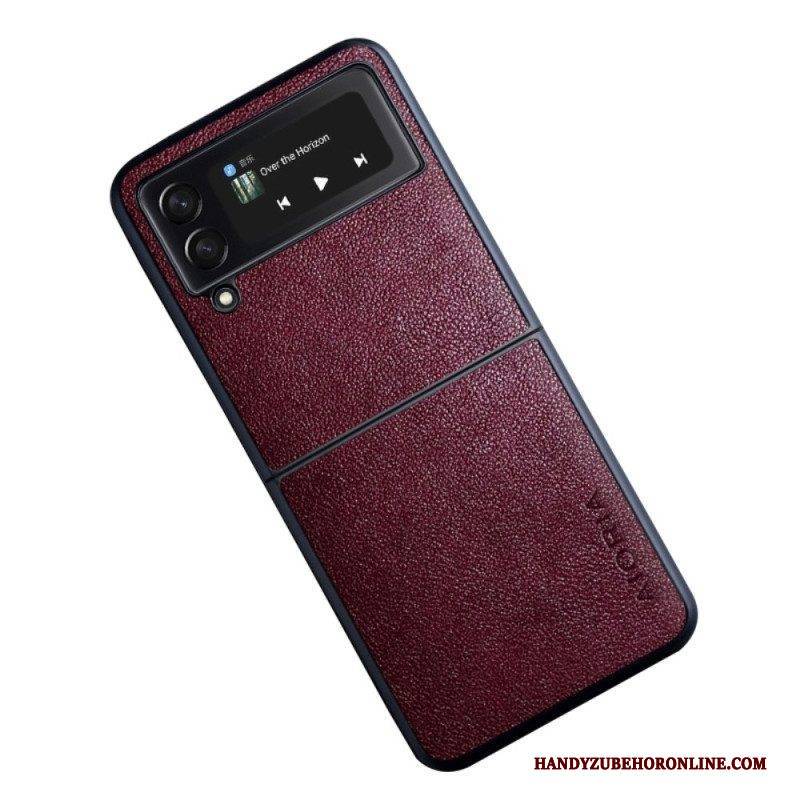 Hülle Für Samsung Galaxy Z Flip 4 Flip Case Aioria Ledereffekt