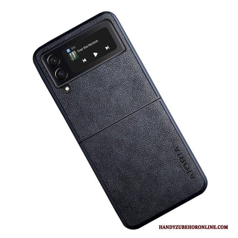 Hülle Für Samsung Galaxy Z Flip 4 Flip Case Aioria Ledereffekt