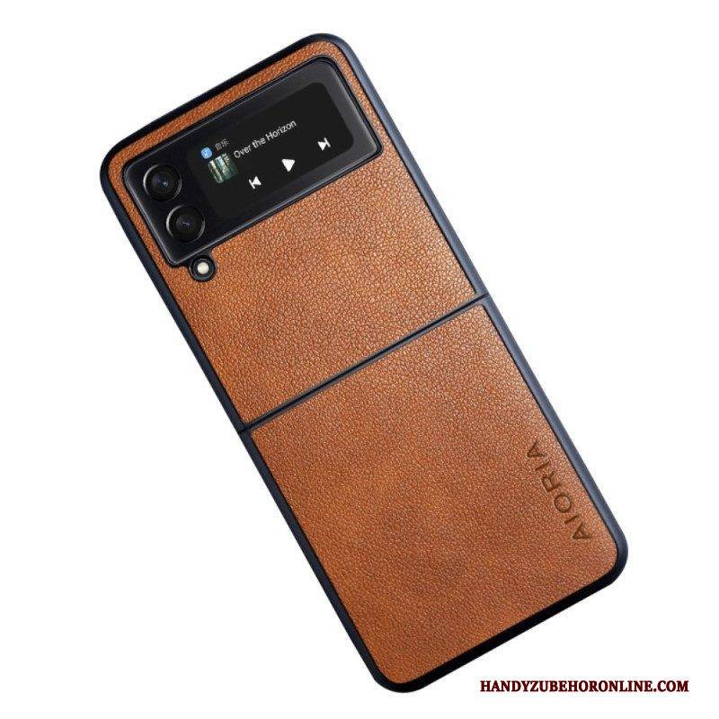 Hülle Für Samsung Galaxy Z Flip 4 Flip Case Aioria Ledereffekt