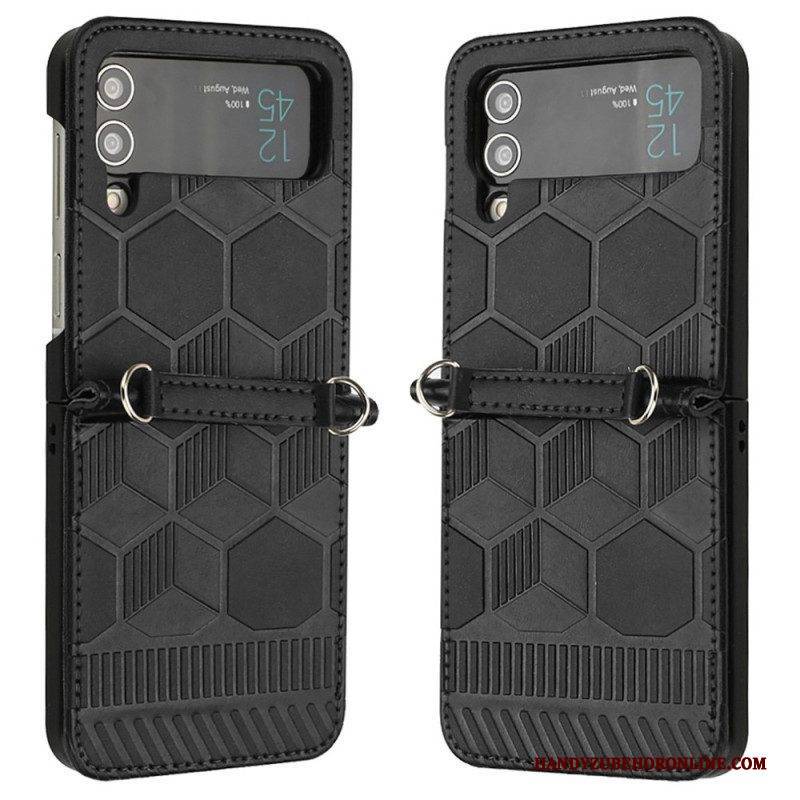 Hülle Für Samsung Galaxy Z Flip 4 Flip Case Fußball-design