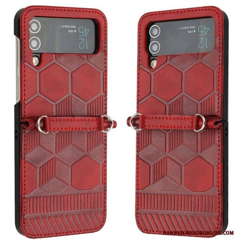 Hülle Für Samsung Galaxy Z Flip 4 Flip Case Fußball-design