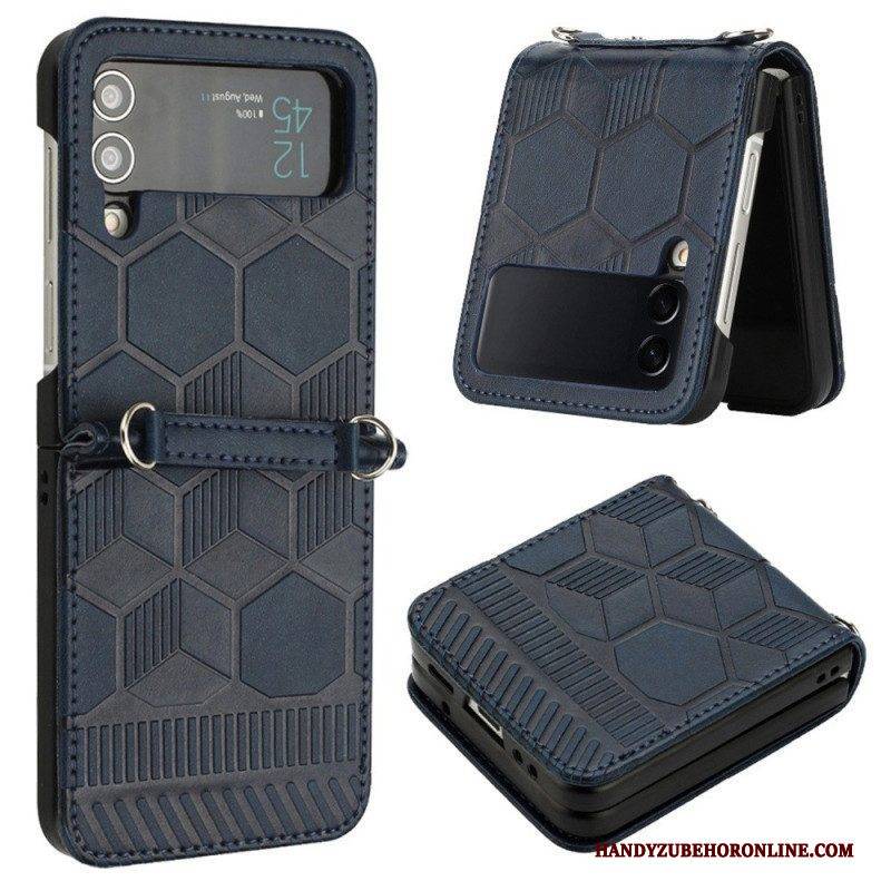 Hülle Für Samsung Galaxy Z Flip 4 Flip Case Fußball-design