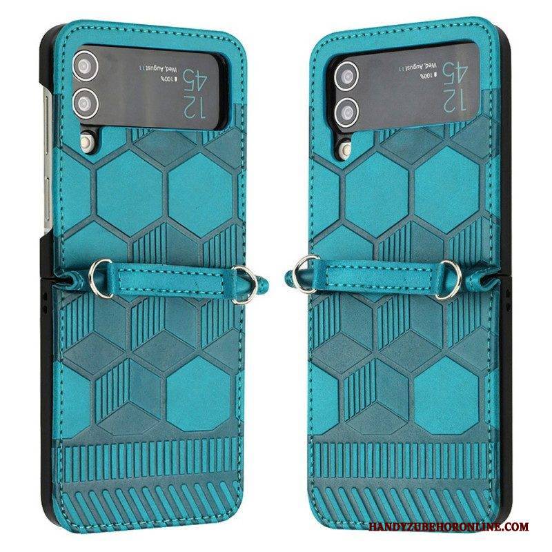 Hülle Für Samsung Galaxy Z Flip 4 Flip Case Fußball-design