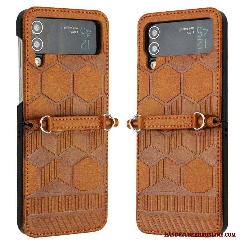 Hülle Für Samsung Galaxy Z Flip 4 Flip Case Fußball-design