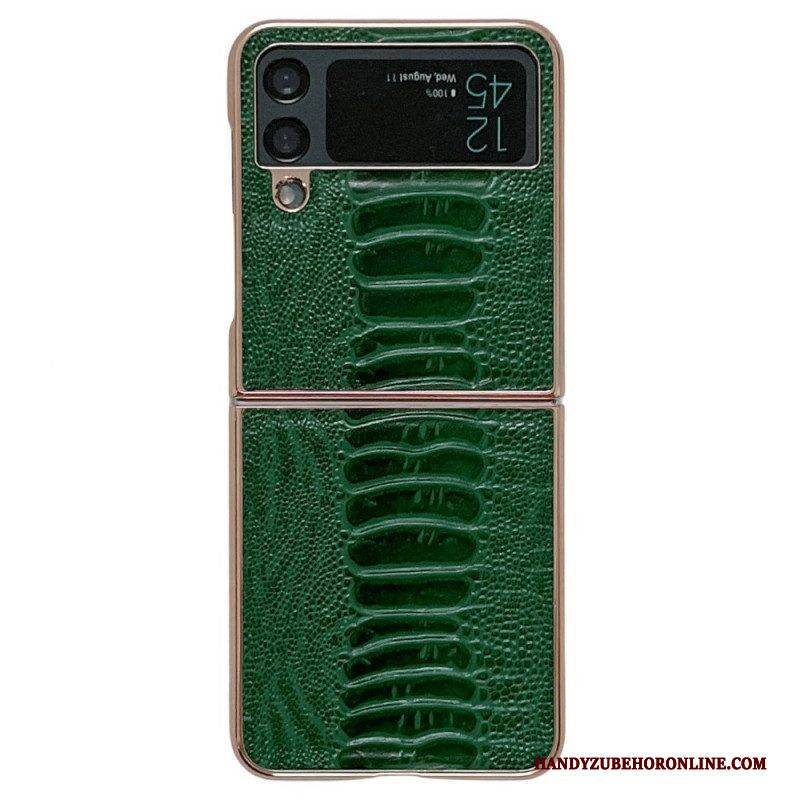 Hülle Für Samsung Galaxy Z Flip 4 Flip Case Krokodildesign
