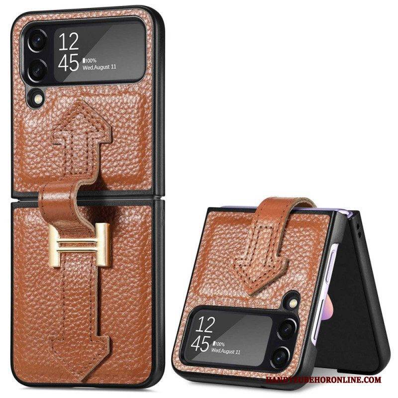 Hülle Für Samsung Galaxy Z Flip 4 Flip Case Leder Und Anhänger