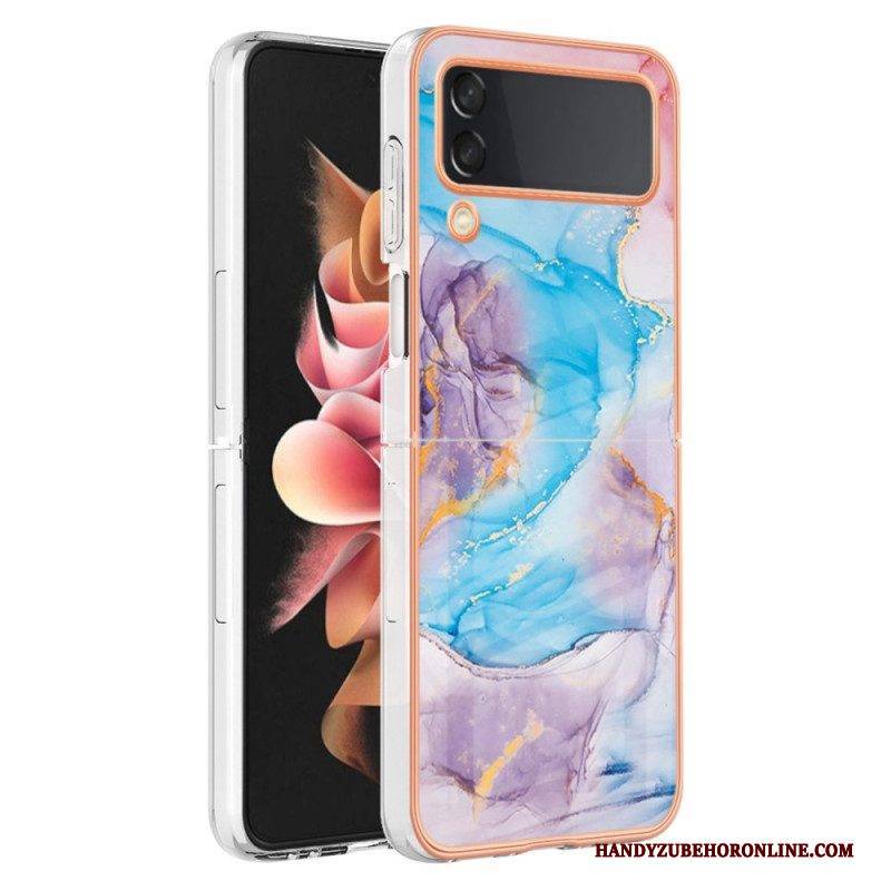 Hülle Für Samsung Galaxy Z Flip 4 Flip Case Marmordesign