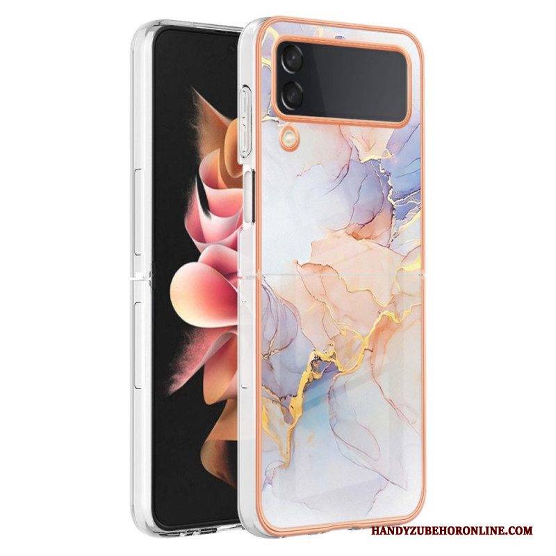 Hülle Für Samsung Galaxy Z Flip 4 Flip Case Marmordesign
