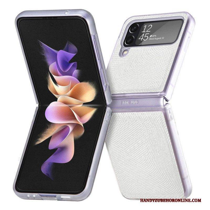 Hülle Für Samsung Galaxy Z Flip 4 Flip Case Schlangenstil Auf Klarem Silikon