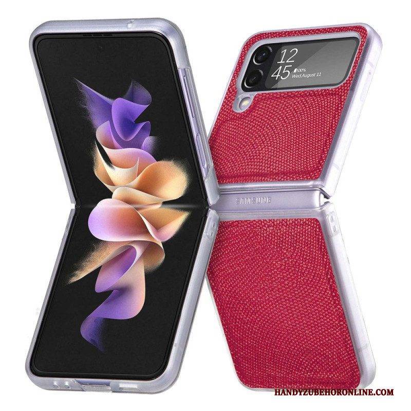Hülle Für Samsung Galaxy Z Flip 4 Flip Case Schlangenstil Auf Klarem Silikon
