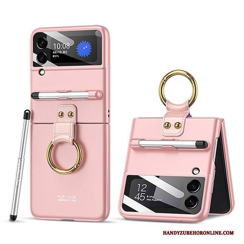 Hülle Für Samsung Galaxy Z Flip 4 Schutzhülle Flip Case Vollständig Geschützter Stylus-halter