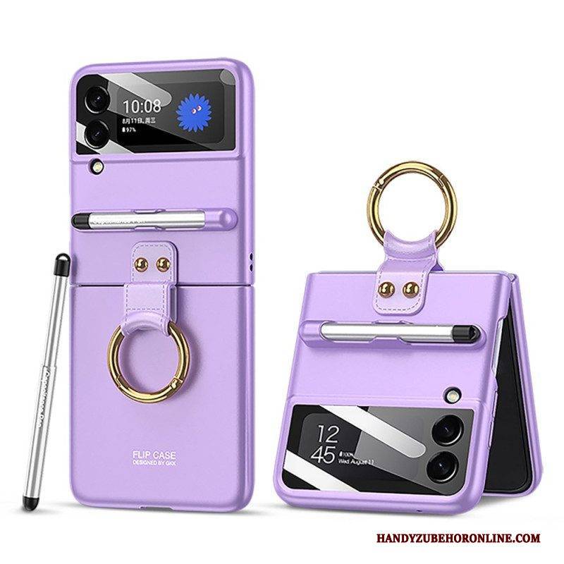 Hülle Für Samsung Galaxy Z Flip 4 Schutzhülle Flip Case Vollständig Geschützter Stylus-halter