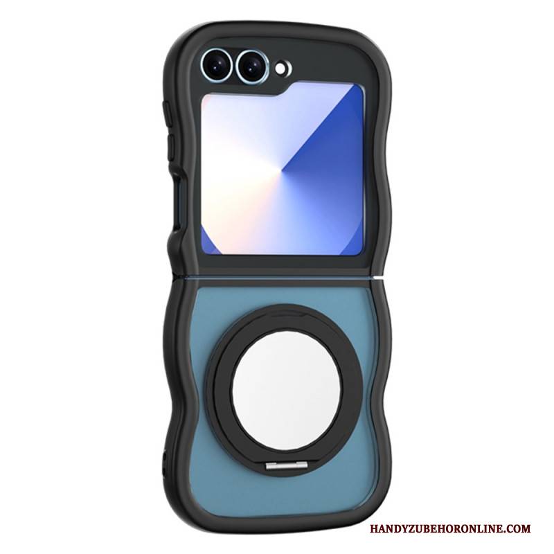 Hülle Für Samsung Galaxy Z Flip 7 Fe Drehbarer Ständer Und Integrierter Spiegel