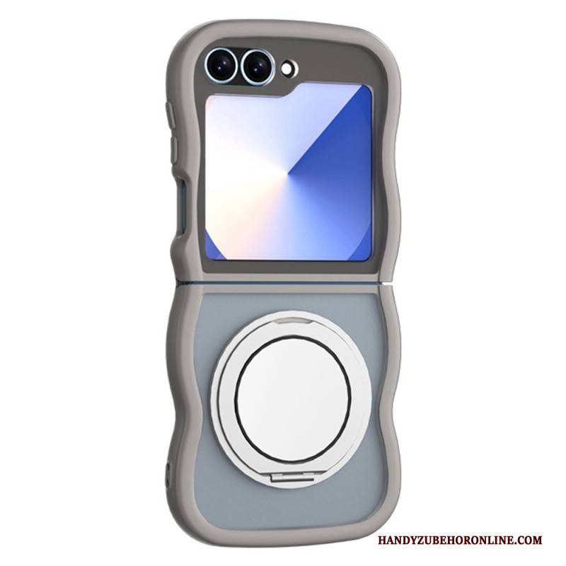 Hülle Für Samsung Galaxy Z Flip 7 Fe Drehbarer Ständer Und Integrierter Spiegel