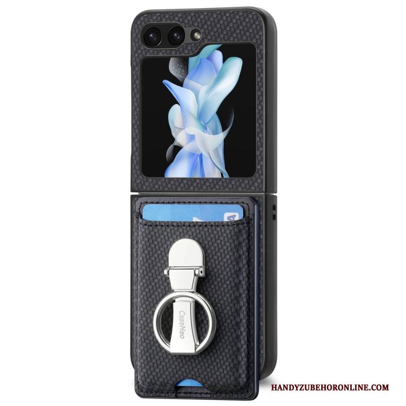 Hülle Für Samsung Galaxy Z Flip 7 Fe Faltbarer Ständer Und Kartenhalter