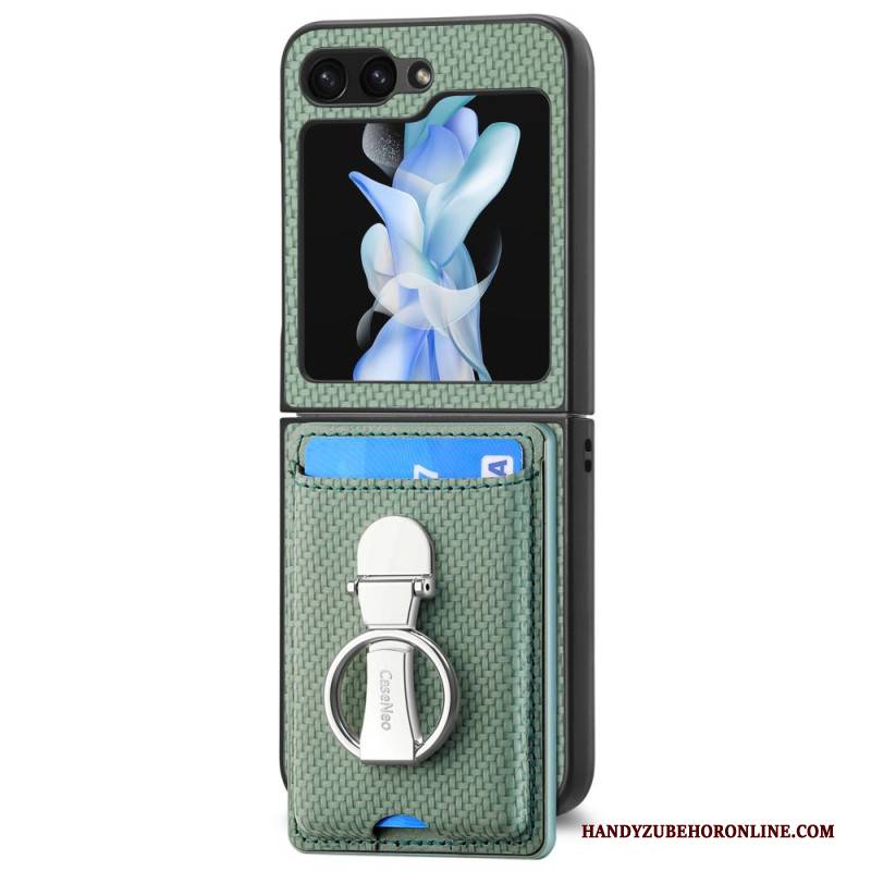 Hülle Für Samsung Galaxy Z Flip 7 Fe Faltbarer Ständer Und Kartenhalter