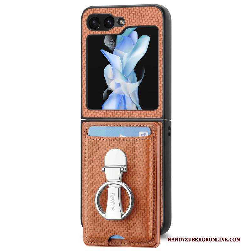 Hülle Für Samsung Galaxy Z Flip 7 Fe Faltbarer Ständer Und Kartenhalter