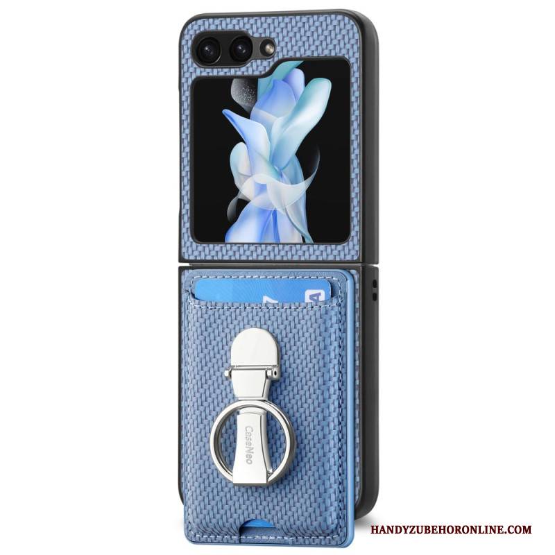 Hülle Für Samsung Galaxy Z Flip 7 Fe Faltbarer Ständer Und Kartenhalter