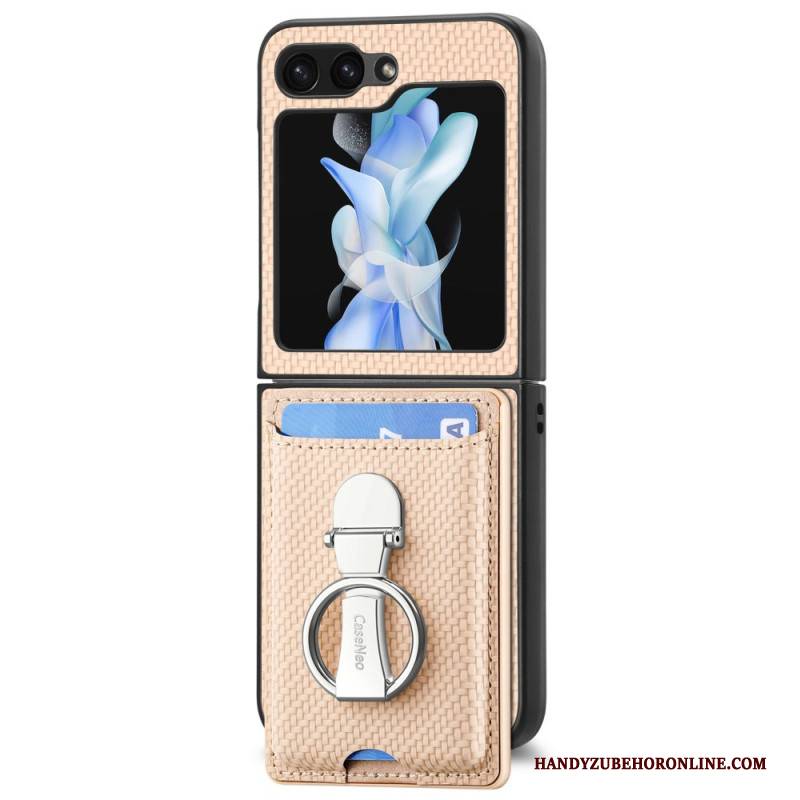 Hülle Für Samsung Galaxy Z Flip 7 Fe Faltbarer Ständer Und Kartenhalter