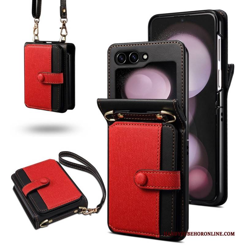 Hülle Für Samsung Galaxy Z Flip 7 Fe Kartenhalter Mit Lanyard