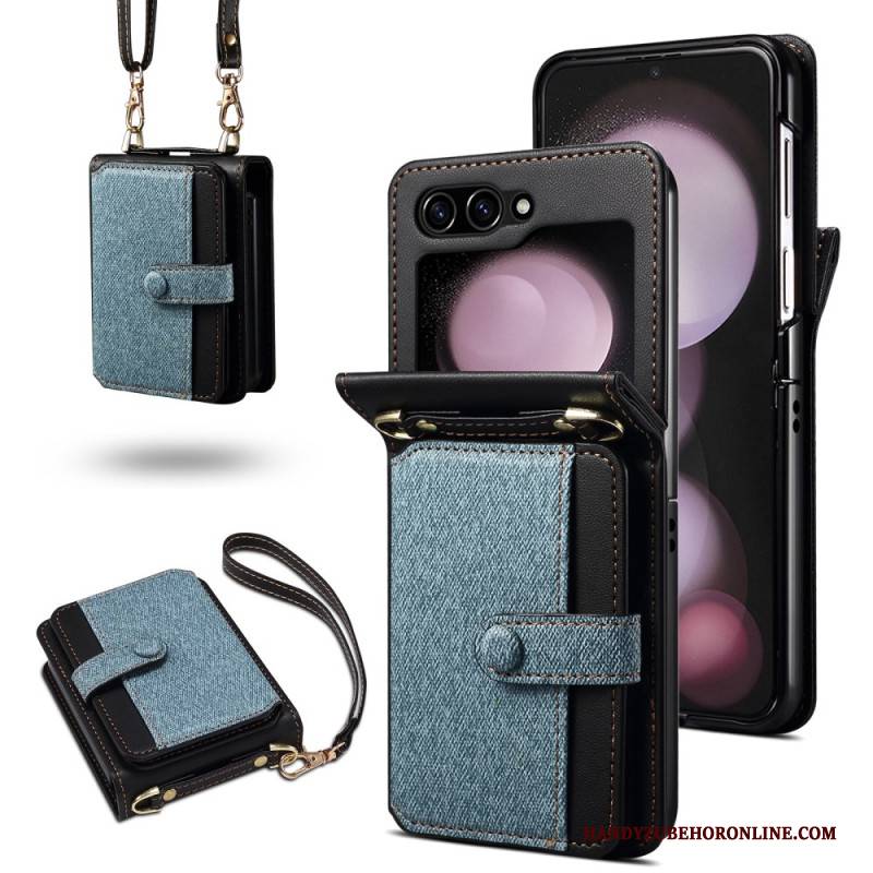 Hülle Für Samsung Galaxy Z Flip 7 Fe Kartenhalter Mit Lanyard