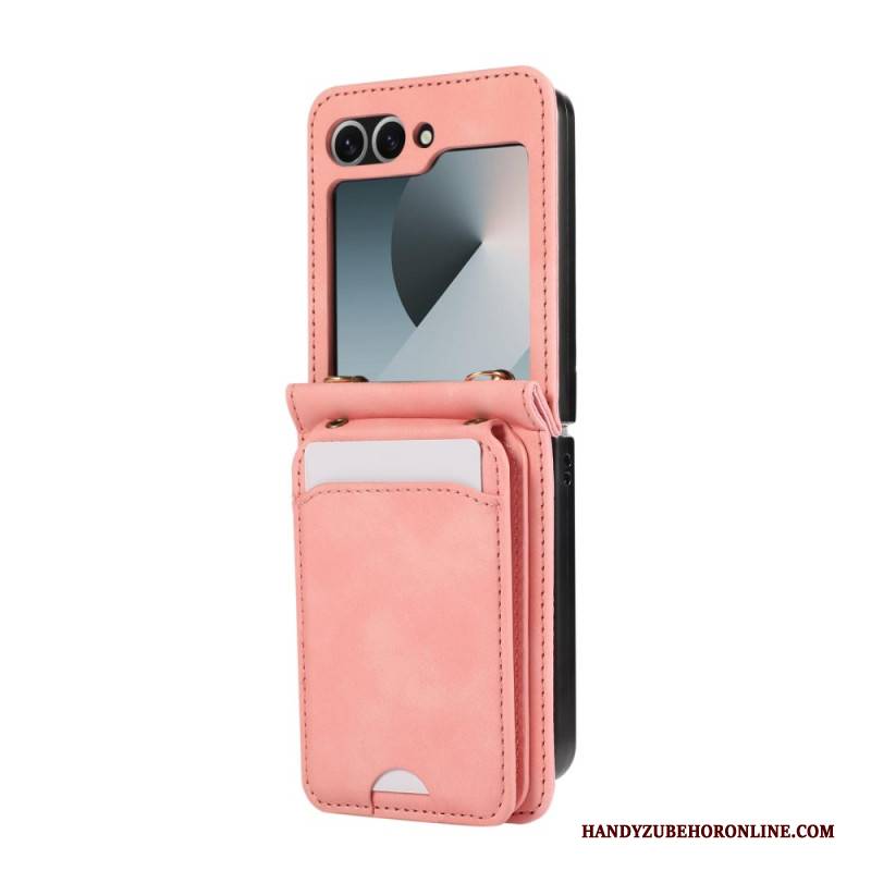 Hülle Für Samsung Galaxy Z Flip 7 Fe Kartenhalter Mit Schultergurt