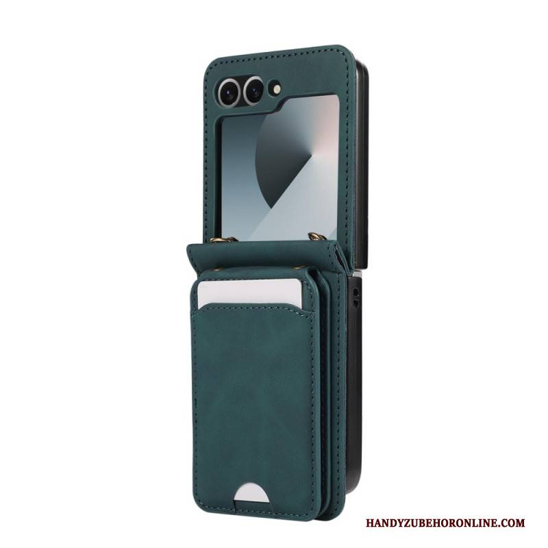 Hülle Für Samsung Galaxy Z Flip 7 Fe Kartenhalter Mit Schultergurt