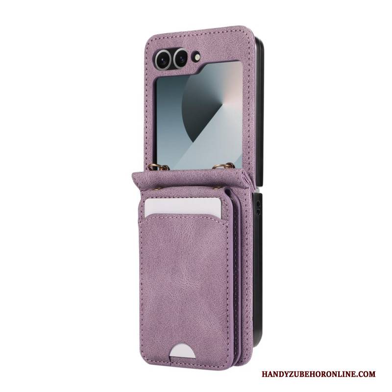 Hülle Für Samsung Galaxy Z Flip 7 Fe Kartenhalter Mit Schultergurt