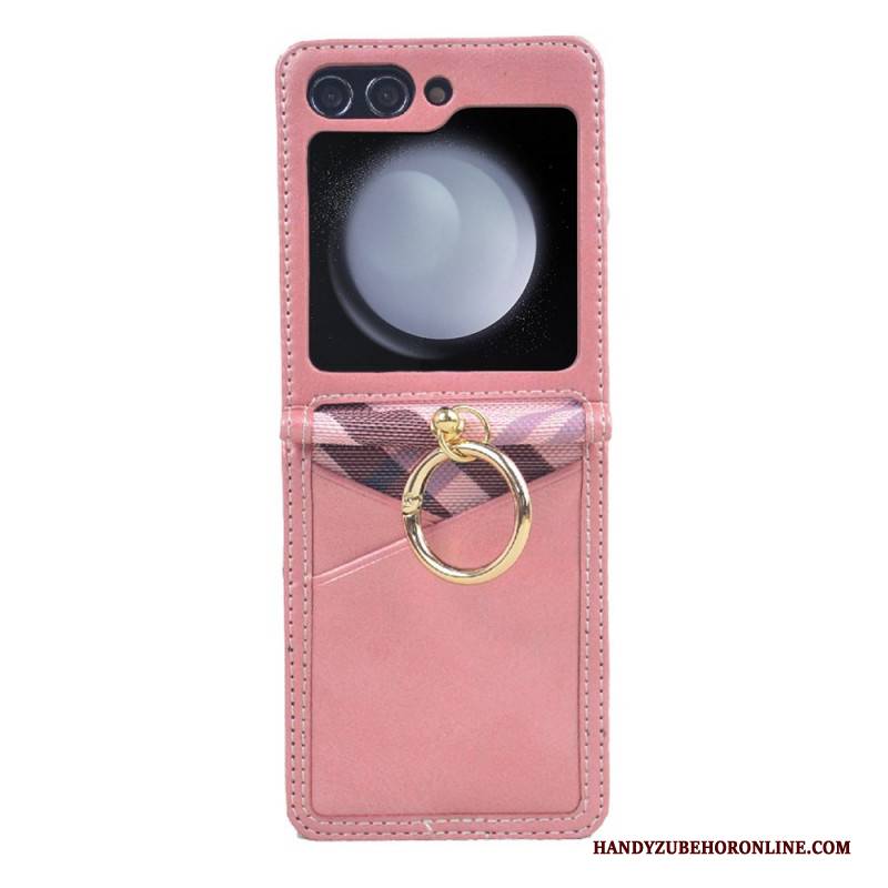 Hülle Für Samsung Galaxy Z Flip 7 Fe Kartenhalter Und Metallring