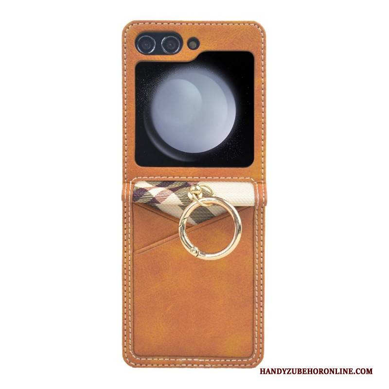 Hülle Für Samsung Galaxy Z Flip 7 Fe Kartenhalter Und Metallring