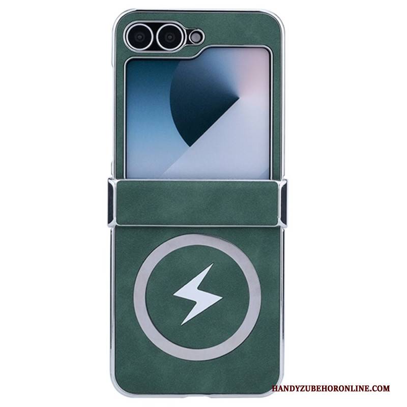 Hülle Für Samsung Galaxy Z Flip 7 Fe Magsafe-kompatibel Lederoptik