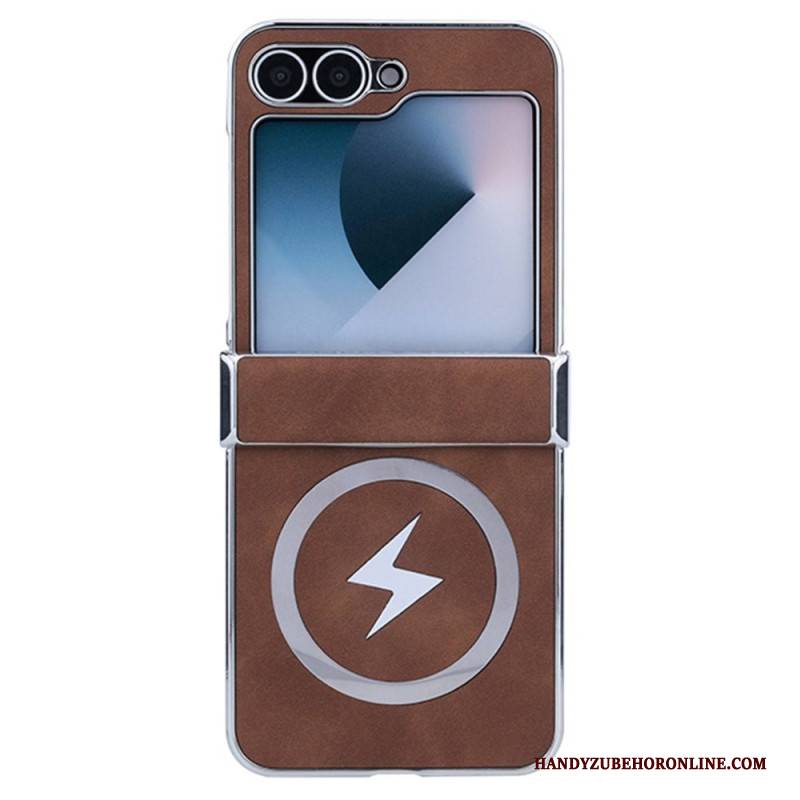 Hülle Für Samsung Galaxy Z Flip 7 Fe Magsafe-kompatibel Lederoptik