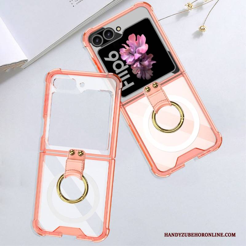 Hülle Für Samsung Galaxy Z Flip 7 Fe Mit Ringhalter Und Magnetbefestigung Gkk